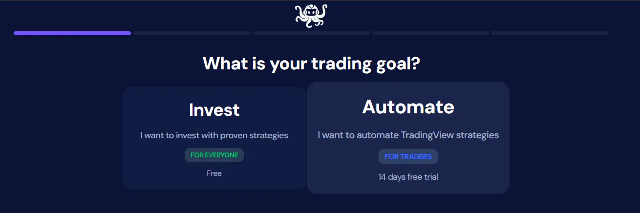 octobot create tradingview bot from intro
