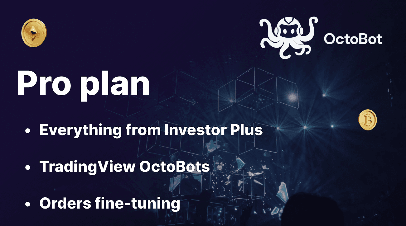 octobot trading plan announcement with TradingView automations and advanced coins trading