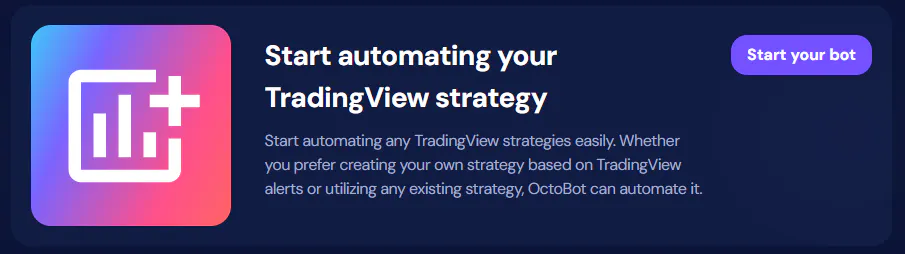 start new tradingview octobot from dashboard